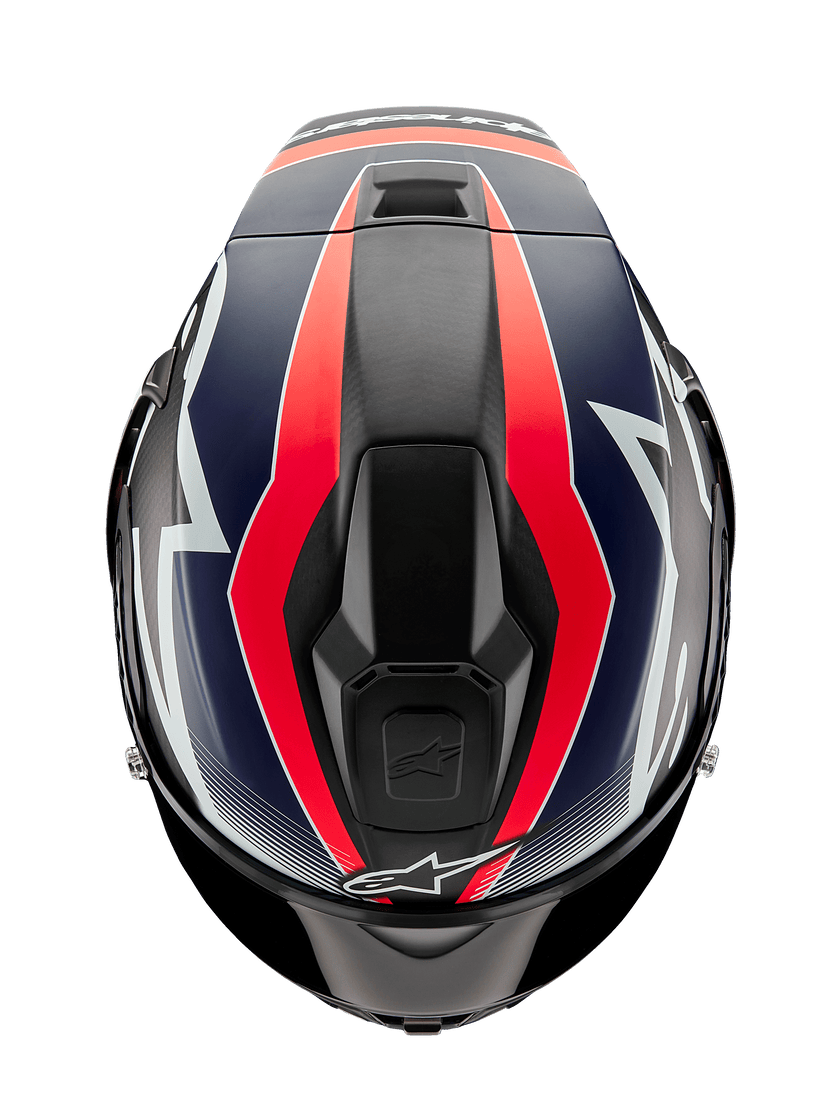 ALPINESTARS SUPERTECH R10 casco integrale Pista versione Team Carbon / Rosso / Blu