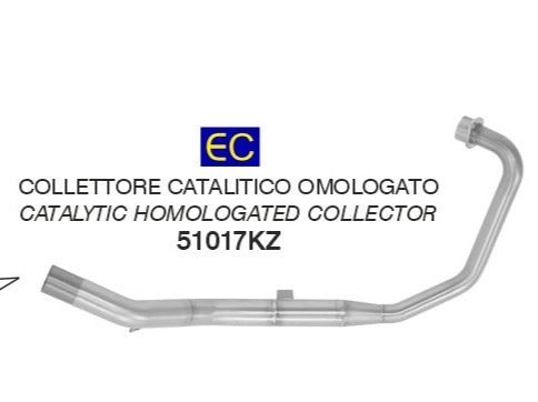 Colector catalítico ARROW homologado para Honda CB 125 F 2017-2020