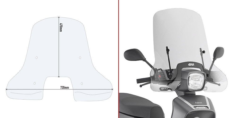 GIVI SCHERMO ASKOLL NGS1-NGS2 NGS32020