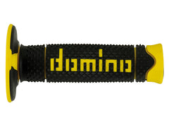 DOMINO Manopole OFF ROAD A260 120mm Nero-Giallo, terminale chiuso