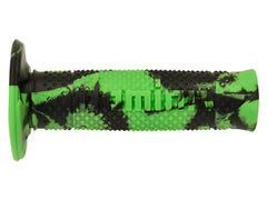 DOMINO Manopole OFF ROAD A260 120mm Snake Nero-Verde, terminale chiuso