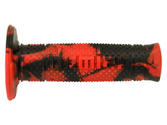 DOMINO Manopole OFF ROAD A260 120mm Snake Nero-Rosso, terminale chiuso