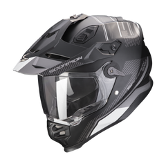 Casco Adventure SCORPION ADF-9000 AIR DESERT Negro/Plata