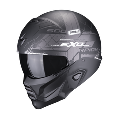 SCORPION EXO-COMBAT II XENON Casco Jet moto e scooter con mentoniera staccabile Nero/Bianco