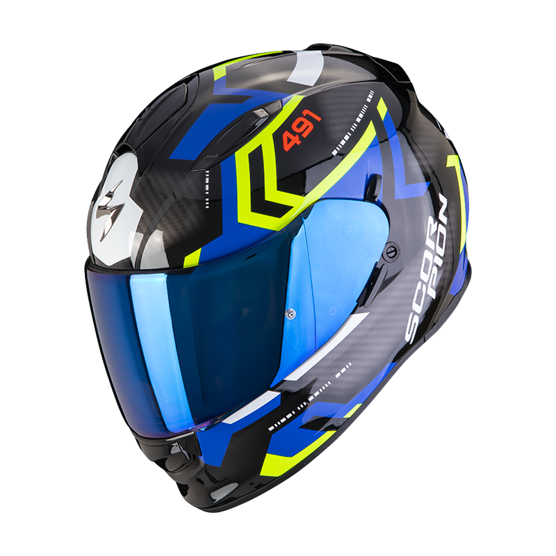 SCORPION Casco integrale Moto EXO-491 con interni lavabili Colorazione SPIN