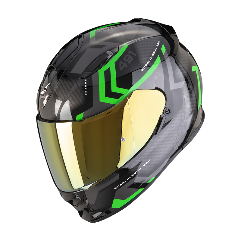 SCORPION Casco integrale Moto EXO-491 con interni lavabili Colorazione SPIN