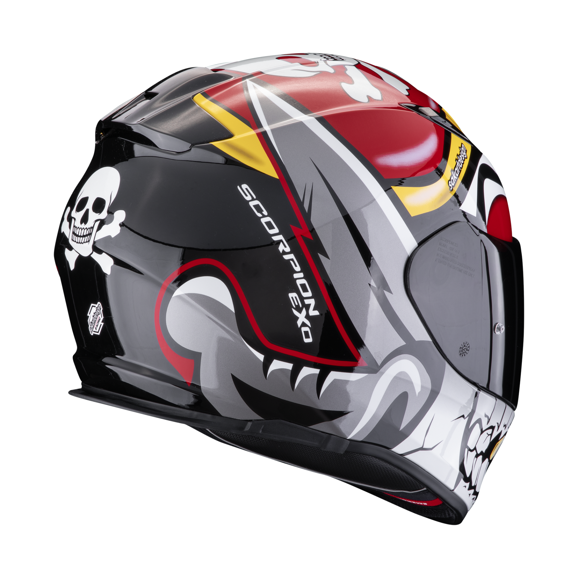 SCORPION Casco integrale Moto EXO-491 con interni lavabili Colorazione PIRATE