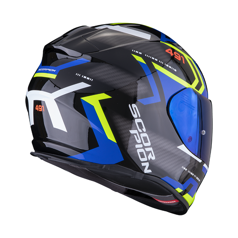 SCORPION Casco integrale Moto EXO-491 con interni lavabili Colorazione SPIN