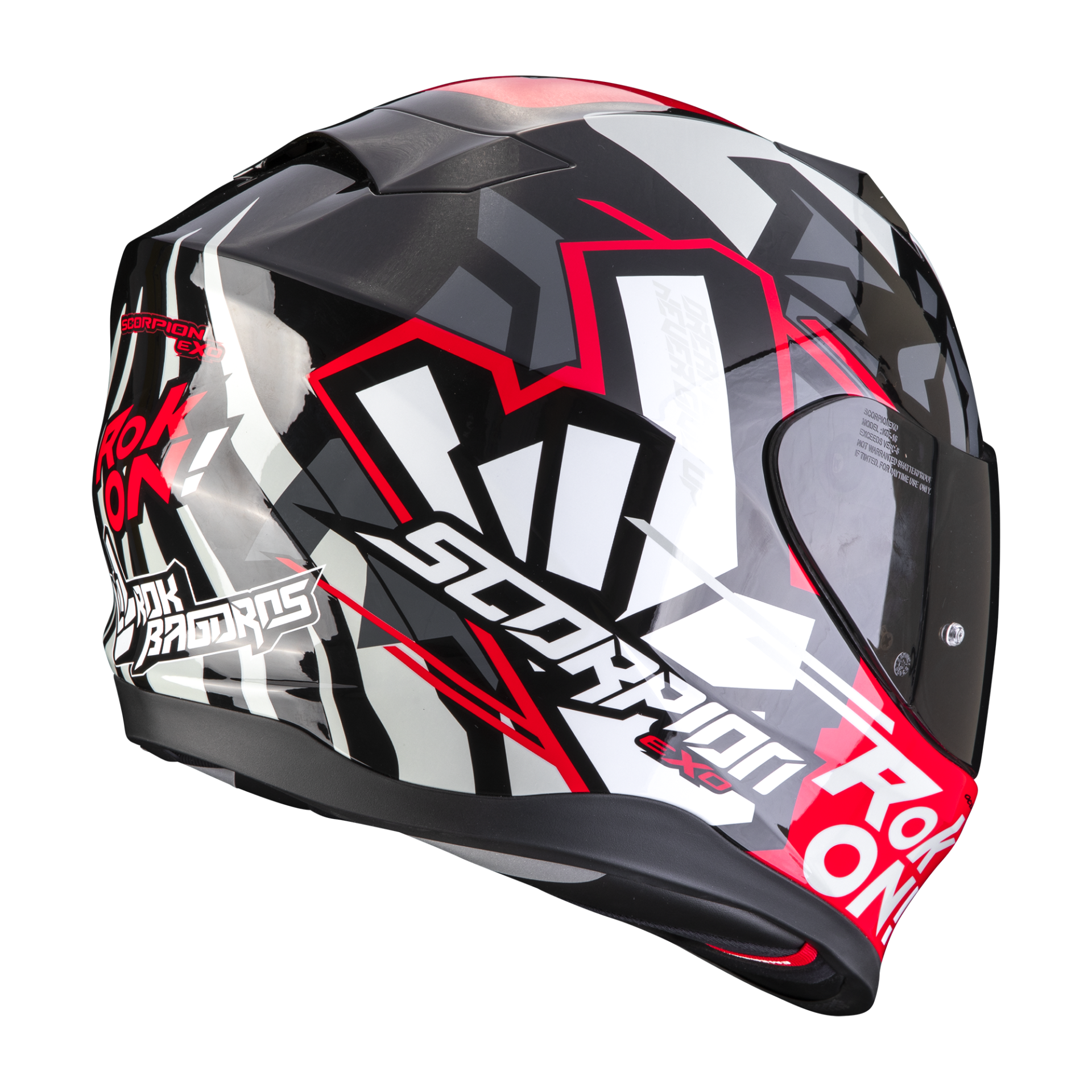 SCORPION Casco Integrale EXO-520 EVO AIR con visierino parasole Colorazione ROK BAGOROS