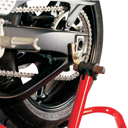 Caballete trasero Bike Lift RS-17 para moto con soportes de basculante