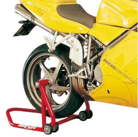 Rear motorcycle stand for universal single-arm right without pin
