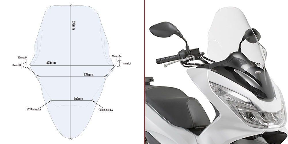 GIVI SCHERMO HONDA PCX 125-150 '14