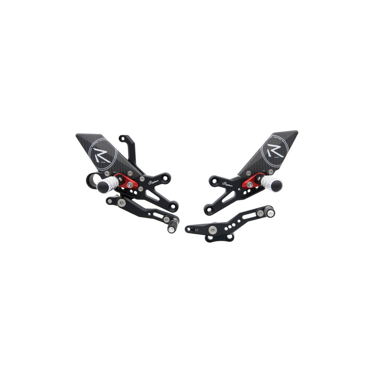 LIGHTECH Pedane Regolabili R Version per Honda CBR1000RR 2008