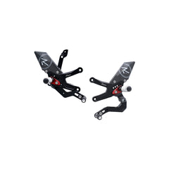 LIGHTECH Pedane Regolabili R Version,  Cambio Standard per Kawasaki ZX10R 2021