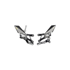 LIGHTECH Pedane Regolabili Con Poggiapiedi Snodati per Yamaha R3 2015