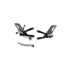 LIGHTECH Pedane Regolabili Con Poggiapiedi Snodati per Yamaha R1 2015