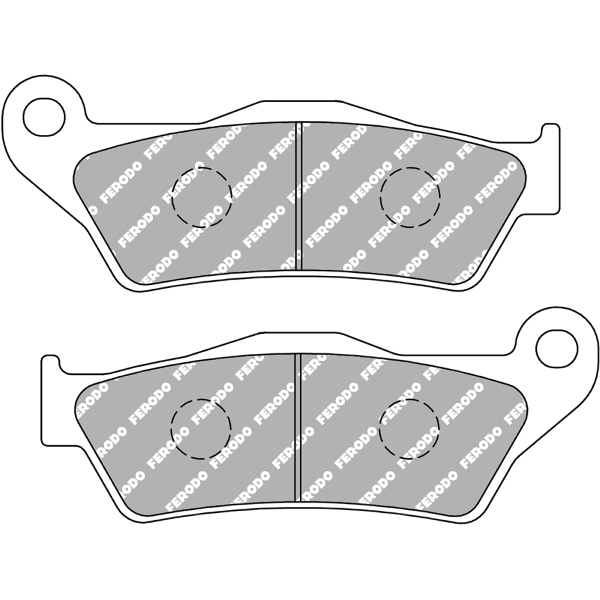 Pastiglie Freno Ferodo Platinum Road FDB2039P Posteriore per BMW K 1200 R 1200 2005 - 2008