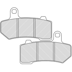 Pastiglie Freno Ferodo Platinum Road FDB2210P Anteriore per HARLEY DAVIDSON  FLHR 1584 ROAD KING 1584 2008 - 2008