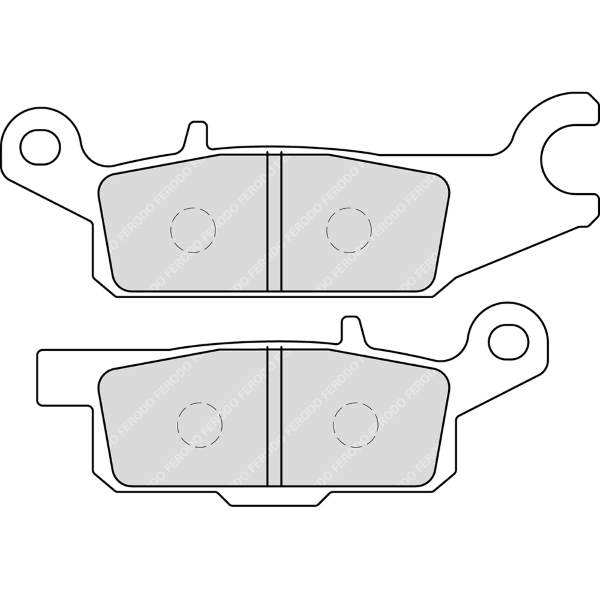 Pastiglie Freno Ferodo Off-Road FDB2231SG Anteriore per YAMAHA YFM 5FG GRIZZLY 4WD 550 2011 - 2011