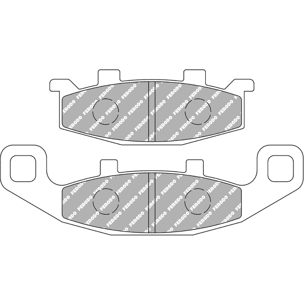 Pastiglie Freno Ferodo Platinum Road FDB481P Anteriore per KAWASAKI ER-5 A1-A4 500 1997 - 2000