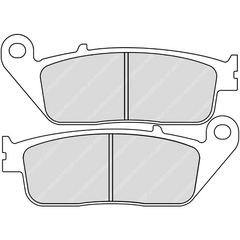 Pastiglie Freno Ferodo Eco Friction FDB664EF Anteriore per DAELIM VJ 125 ROADWIN 125 2004 - 2007