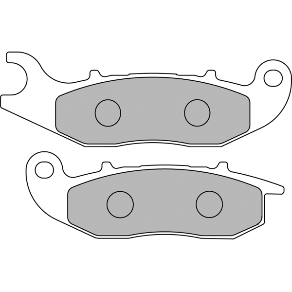 Pastiglie Freno Ferodo Eco Friction FDB2242EF Anteriore per DERBI TERRA 4T EU3 - 4T ADVENTURE 125 2007 - 2009