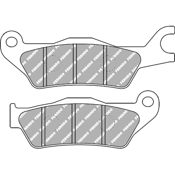 Pastiglie Freno Ferodo Eco Friction FDB2287EF Anteriore per SUZUKI GSX-S125 125 2018 - 2018