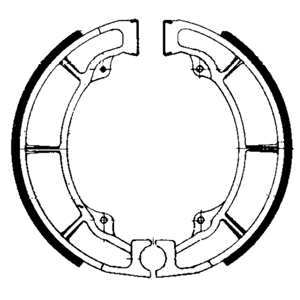 Ganasce Freno FERODO FSB718 Posteriore per KAWASAKI EL F2 250 1996 - 1998