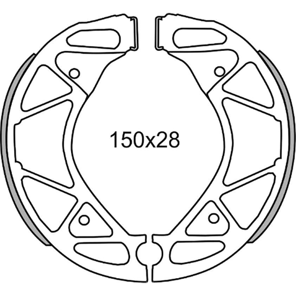 Ganasce Freno FERODO FSB967 Posteriore per YAMAHA HW XENTER 125 2012 - 2017