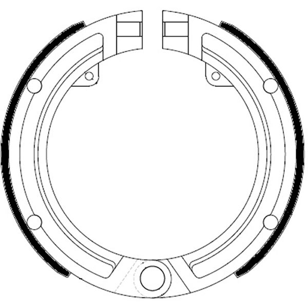 Ganasce Freno FERODO ECO FSB890A Anteriore per PIAGGIO VESPA PK XL 50 1985 - 1988