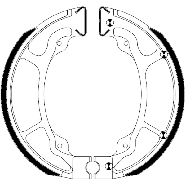 Ganasce Freno FERODO ECO FSB963A  per HONDA NES 125  AROBASE 125 2001 - 2003
