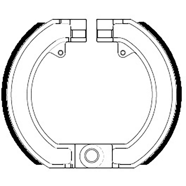 Ganasce Freno FERODO ECO FSB869A Anteriore per PIAGGIO VESPA GS 160 160 1962 - 1964