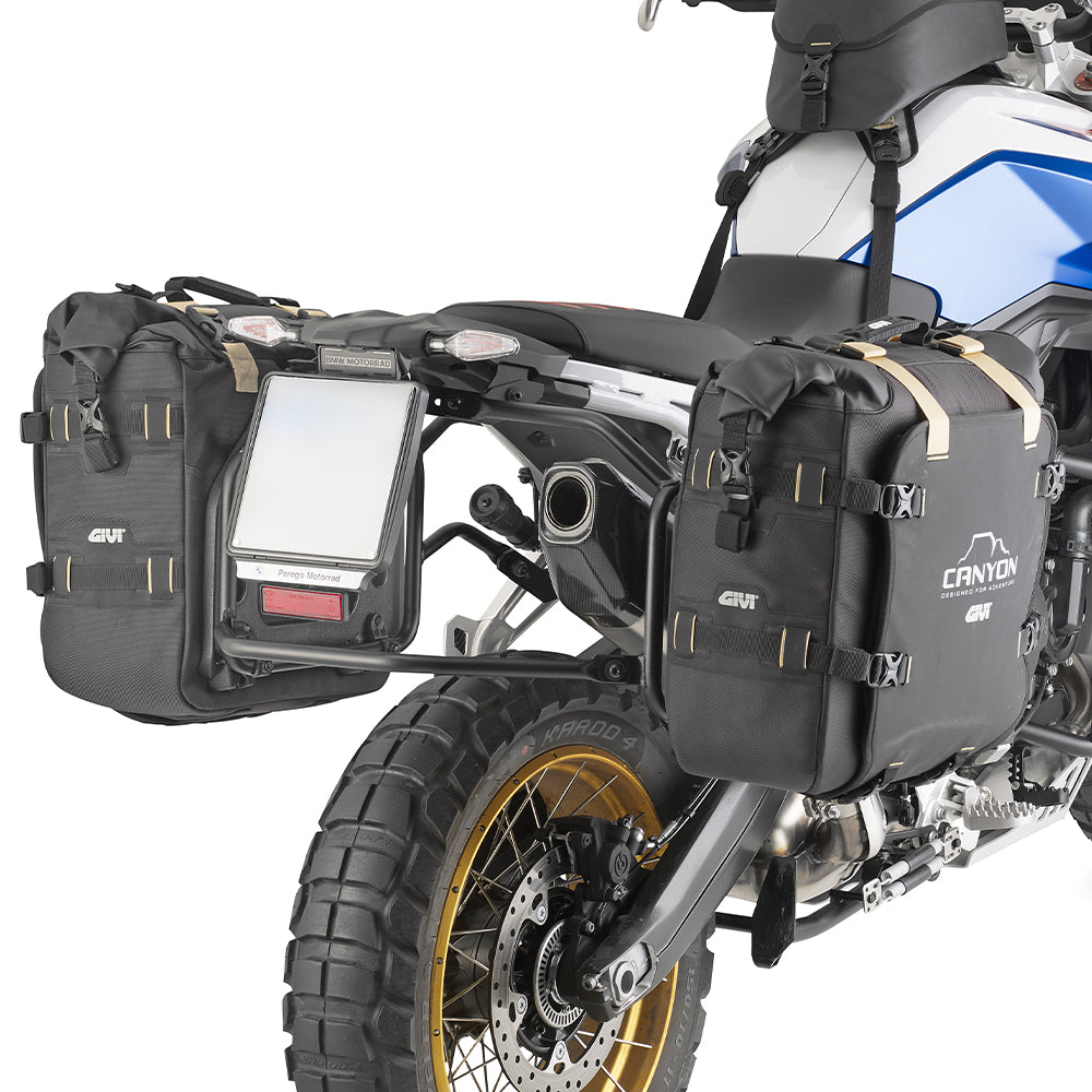 GIVI GRT720B Canyon – Coppia Borse Laterali Waterproof 25+25 Litri con Attacco MONOKEY®