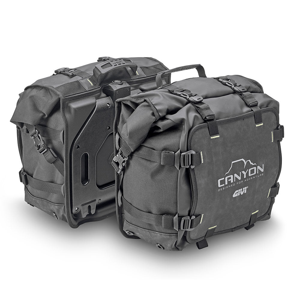 GIVI GRT720 Canyon – Coppia Borse Laterali Waterproof 25+25 Litri con Attacco MONOKEY®