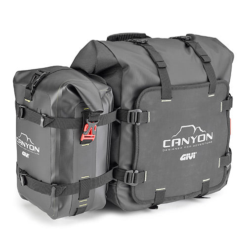 GIVI GRT720 Canyon – Coppia Borse Laterali Waterproof 25+25 Litri con Attacco MONOKEY®