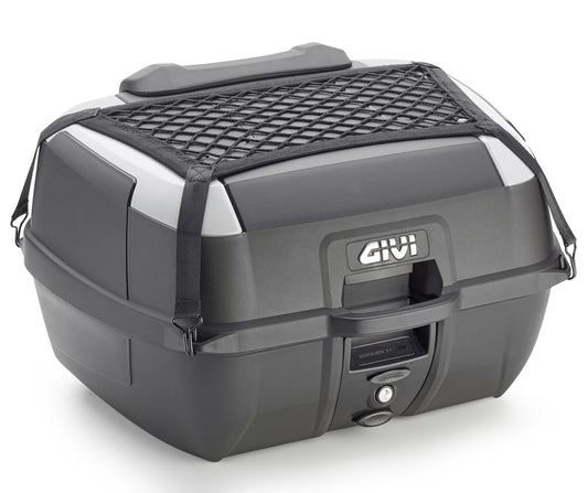 GIVI B45+ Bauletto Moto MONOLOCK 45LT NERO con Piastra, Rete Elastica e Schienalino 1192