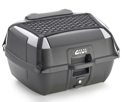 GIVI B45+ Bauletto Moto MONOLOCK 45LT NERO con Piastra, Rete Elastica e Schienalino