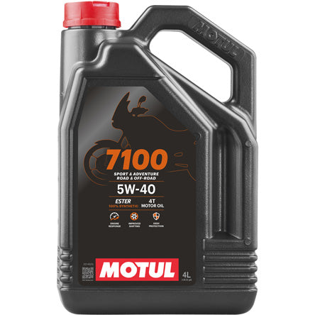 Motul 7100 100% synthetic motorcycle engine oil, 1 liter or 4 liter pack 444