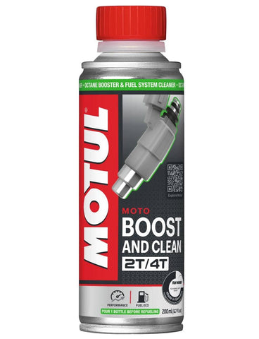 Boost and Clean MOTUL Octane booster + Additivo benzina Moto 200 ml