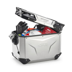 GIVI  VALIGIA Laterale  DESTRA 48LT. OBKEVO 2024 alluminio Naturale
