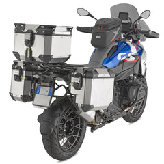 GIVI Bauletto Posteriore Moto OBKEV42A TREKKER OUTBACK EVO SMART 42 Alluminio Naturale