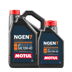 MOTUL NGEN 7 10W40 Olio Motore Moto 4T Sostenibile Sintetico con Specifica JASO MA2 (2023)