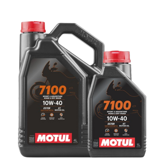 Aceite de motor para moto Motul 7100 10w40 100% sintético, pack de 1 litro o 4 litros 1000