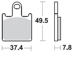 BRAKING pastillas de freno 901SM1 Trasero