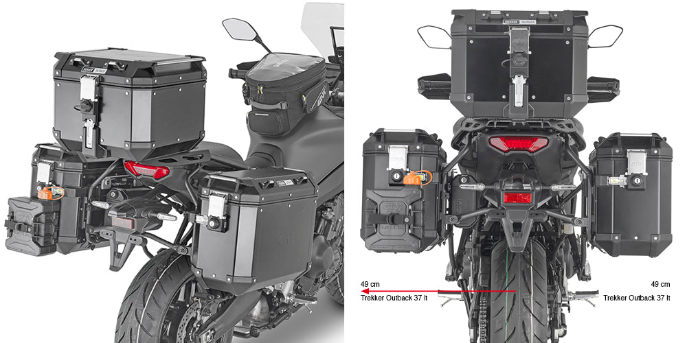 GIVI Portavaligie Laterale  YAMAHA TRACER 9 '21 OUTBACK