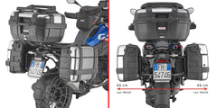 Portavaligie laterali per BMW R 1300 GS con sistema GIVI PL-One Fit PL5143MK