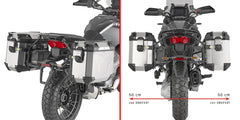 Portavaligie Moto Guzzi Stelvio 2024 by GIVI PLO8208CAM per valigie TREKKER