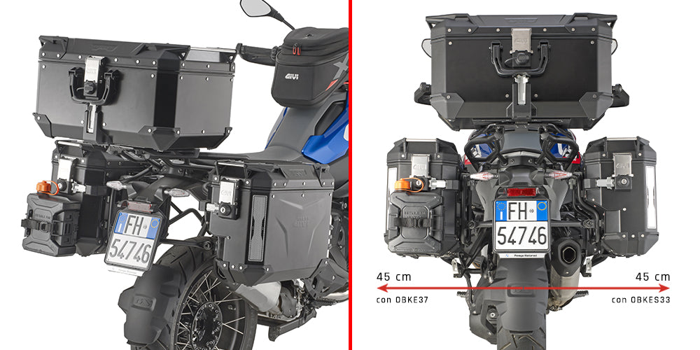 Portavaligie laterali per BMW R 1300 GS per Cam-Side Trekker Outback GIVI PLOS5143CAM