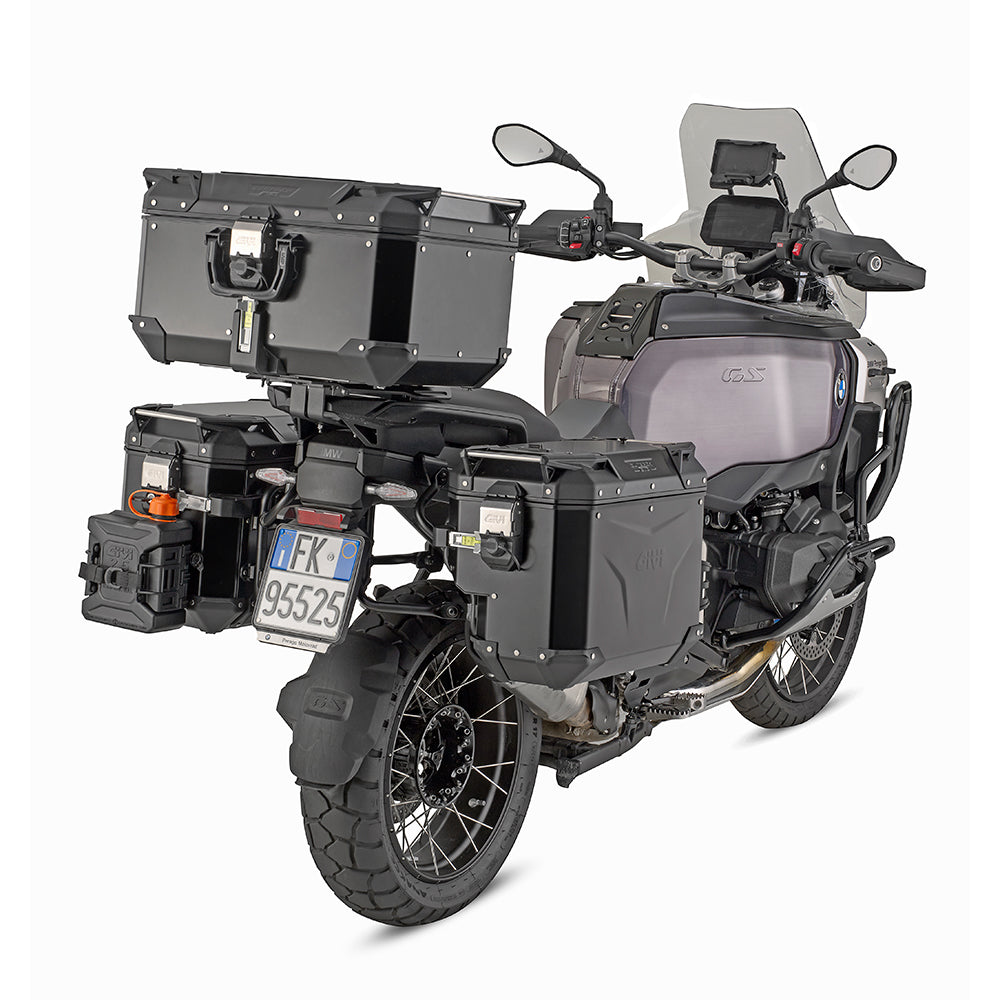 GIVI Valigia Laterale Destra 40LT CAM-SIDE OBKEVO CUTOUT Alluminio Nero