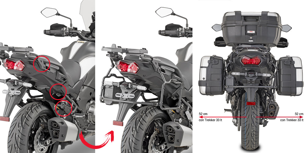 GIVI Portavaligie Laterale KAWASAKI VERSYS 1000'19